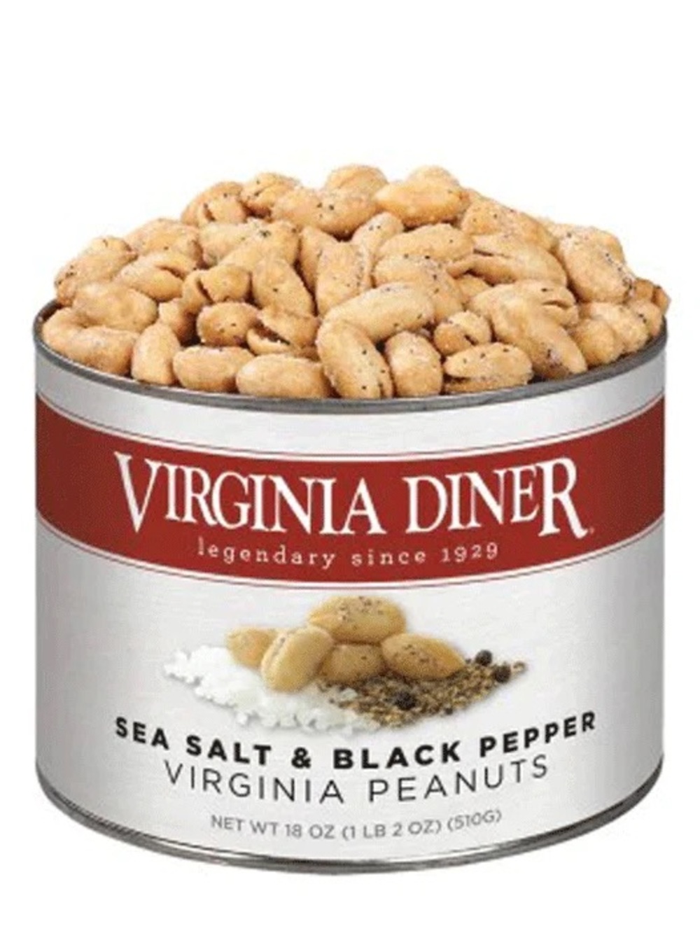 9 oz Sea Salt & Black Pepper Virginia Peanuts